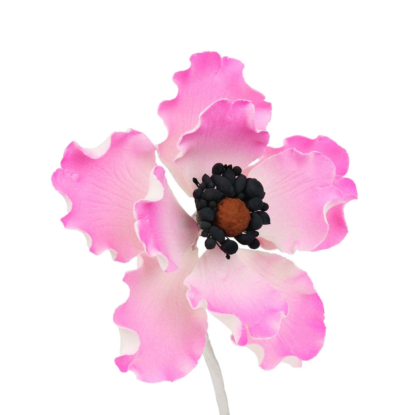 O'Creme Anemone Gumpaste Sugar Flower, 3-1/4 Inch - For Cake Decorating - Sugar Paste Decorations For Cakes, Cupcake Toppers - B