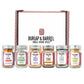 Burlap & Barrel 6-Pack Gourmet Spice Gift Set – Includes Cinnamon, Rosemary & More – Full-Size Jars – 20.09 cm