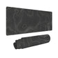 Topographic Contour Gaming Mouse Pad Large Xl Long Extended Pads Big Mousepad Keyboard Mouse Mat Desk Pad Home Office Decor Acce