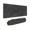 Topographic Contour Gaming Mouse Pad Large Xl Long Extended Pads Big Mousepad Keyboard Mouse Mat Desk Pad Home Office Decor Acce