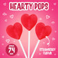 Zazers Heart Shaped Strawberry Lollipops | Approx. 74 Individually Wrapped Pops | Gluten-Free, Nut-Free, Kosher | 2 Bags (300G E