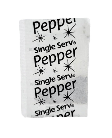 Gourmet Single Serve Packets | (1000 Count, Ground Black Pepper)