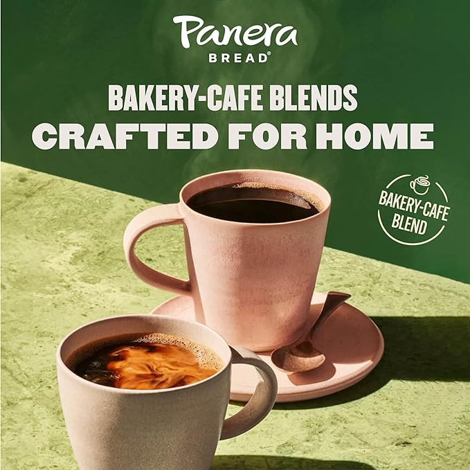 Panera Bread Dark Roast Ground Coffee, 100% Arabica Coffee, Kosher, 12 Ounce (Pack Of 6)