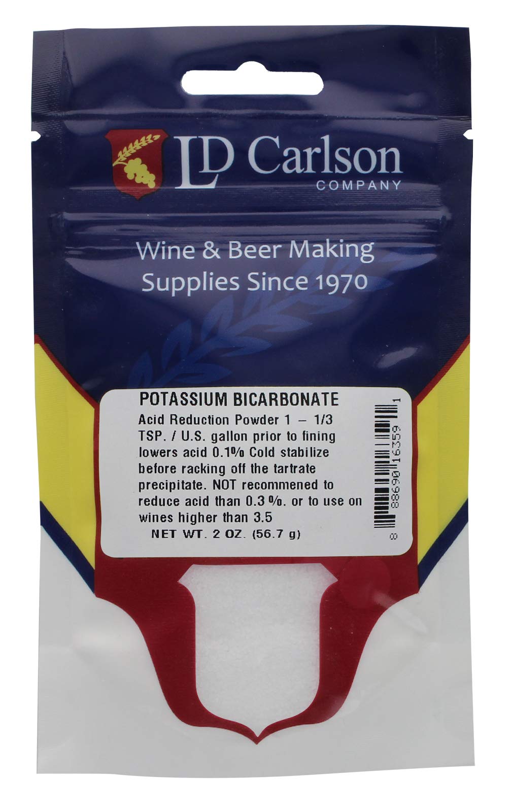 Home Brew Ohio Potassium Bicarbonate 2 oz Model 6359A White