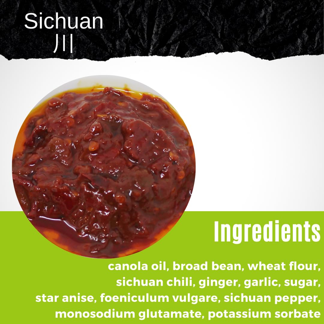 Npg Premium Sichuan Pixian Broad Bean Chili Paste With Red Chili Oil 7 Oz, Salty Fermented Hongyou Doubanjiang, Authentic Ingred