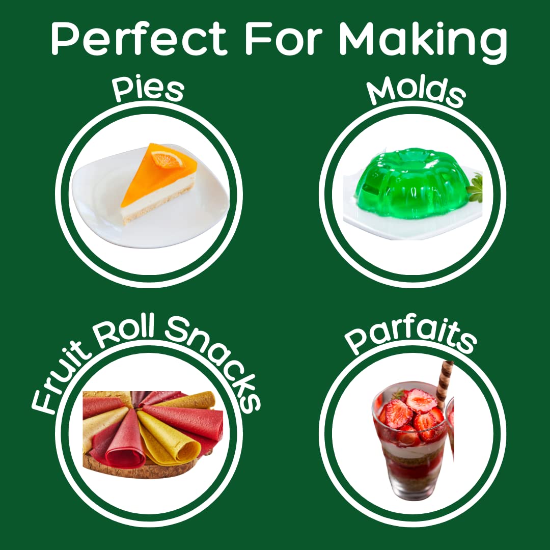 Simple Mixes Natural Gelatin Dessert, Strawberry, Healthy Snack, Dye-Free, No Gluten or Fat, Kosher, 3 Pack