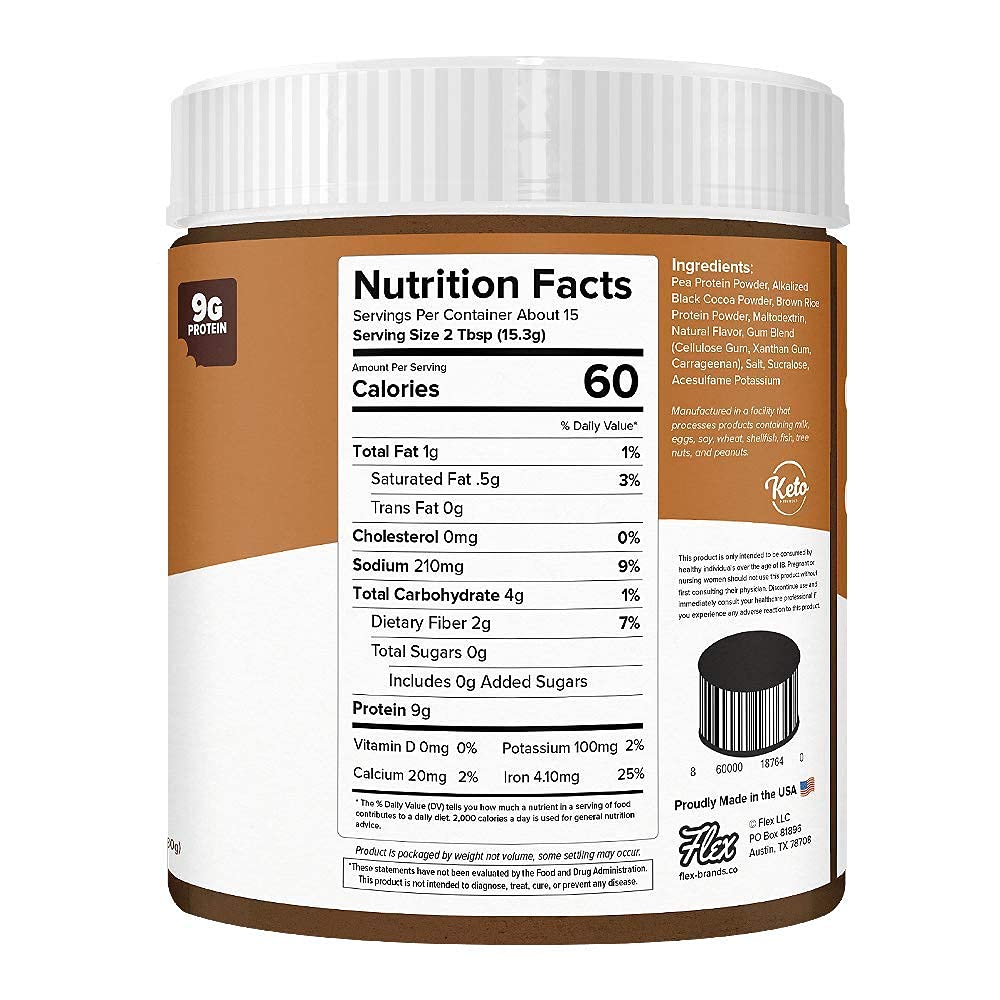 Flexible Dieting Lifestyle Vegan Protein Cookie Butter Powder - Brownie Batter | Dairy-Free, Keto-Friendly, Low Carb, Sugar-Free