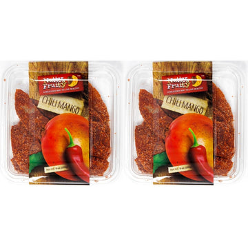 Nutty & Fruity Dried Fruit - Gift Packs Of 2 By Lyzas Sweets &   (Chili Mangos 9Oz)