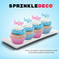 Sprinkle Deco Confetti Toppings for Cakes, Cookies, Cupcakes, Ice Cream, Donuts, 6 Ounce, Gender Reveal, Pink Blue White