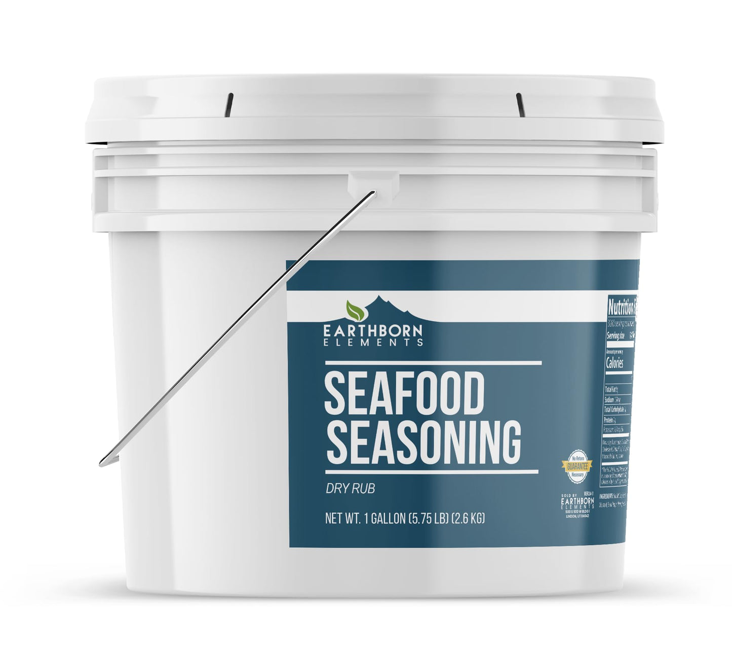 Earthborn Elements Seafood Seasoning, 1 Gallon, Bay Herb & Spice Blend, Bulk Size