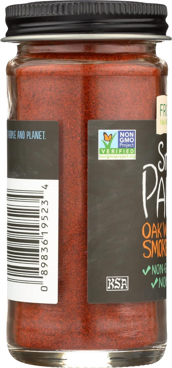 Frontier Co-Op Smoked Paprika, 1.87 Ounce, Oak Wood Smoked & Ground Spanish Paprika, Deep Smokey Flavor, Kosher