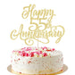 AROKIPPRY golden Glitter Happy 55th Anniversary Cake Topper - for Wedding Anniversary/Company Anniversary Party / 55th Birthday 