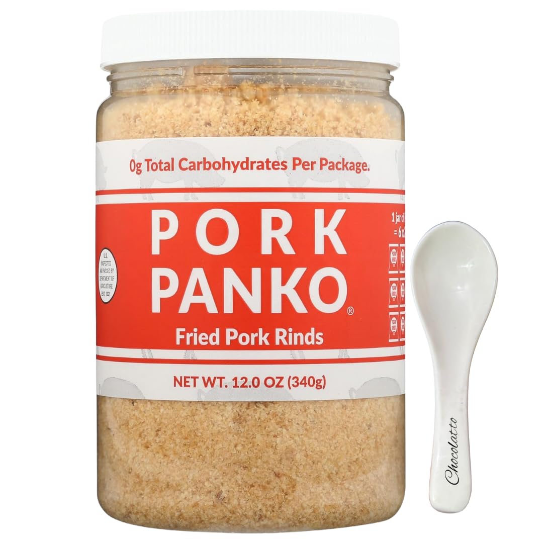 Pork Panko 12oz Fried Carb Pork Rinds - Pork Rind Crumbs - Pork Panko Crumbs