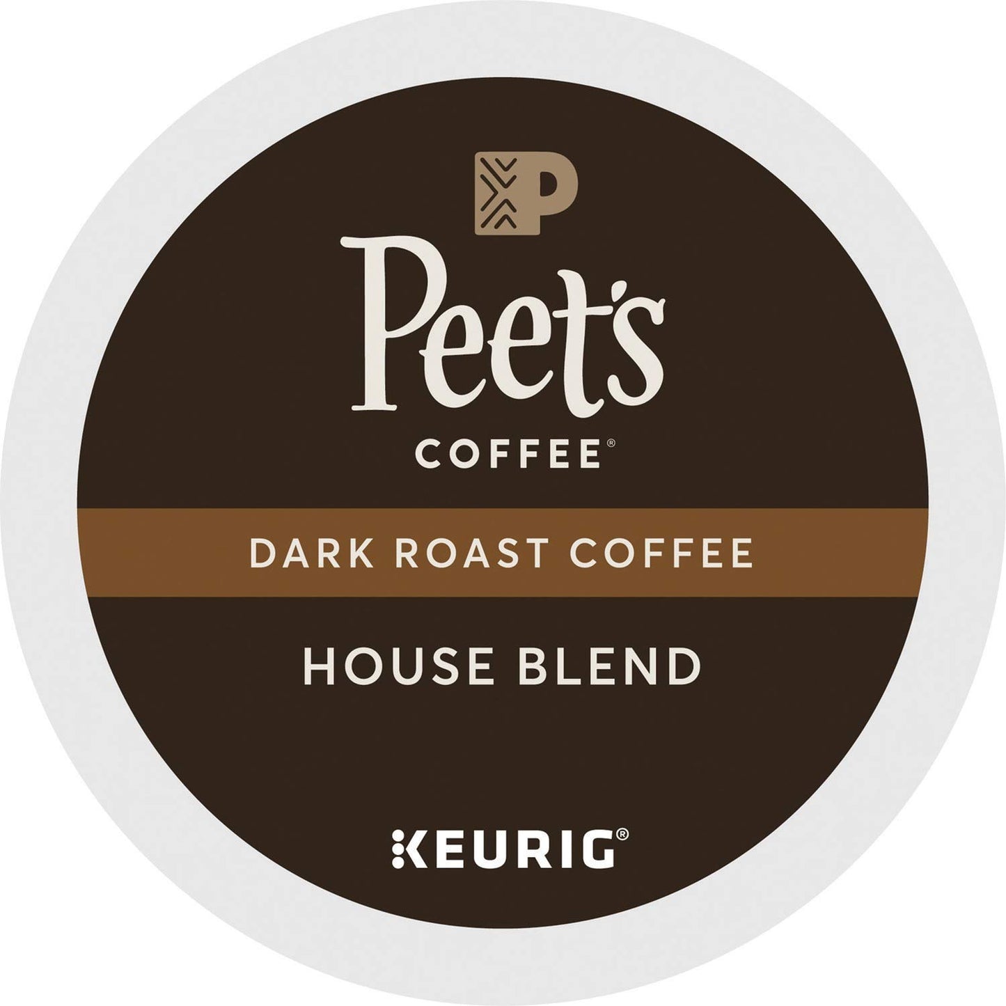Peets Coffee House Blend K-Cup Portion Pack, 88 Count, Brown