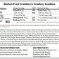 Grabbel & Hill Gluten Free Cranberry Cowboy Cookies. 8 Ounce (Pack Of 12). No Artificial Flavors & Preservatives. Nut & Chocolat