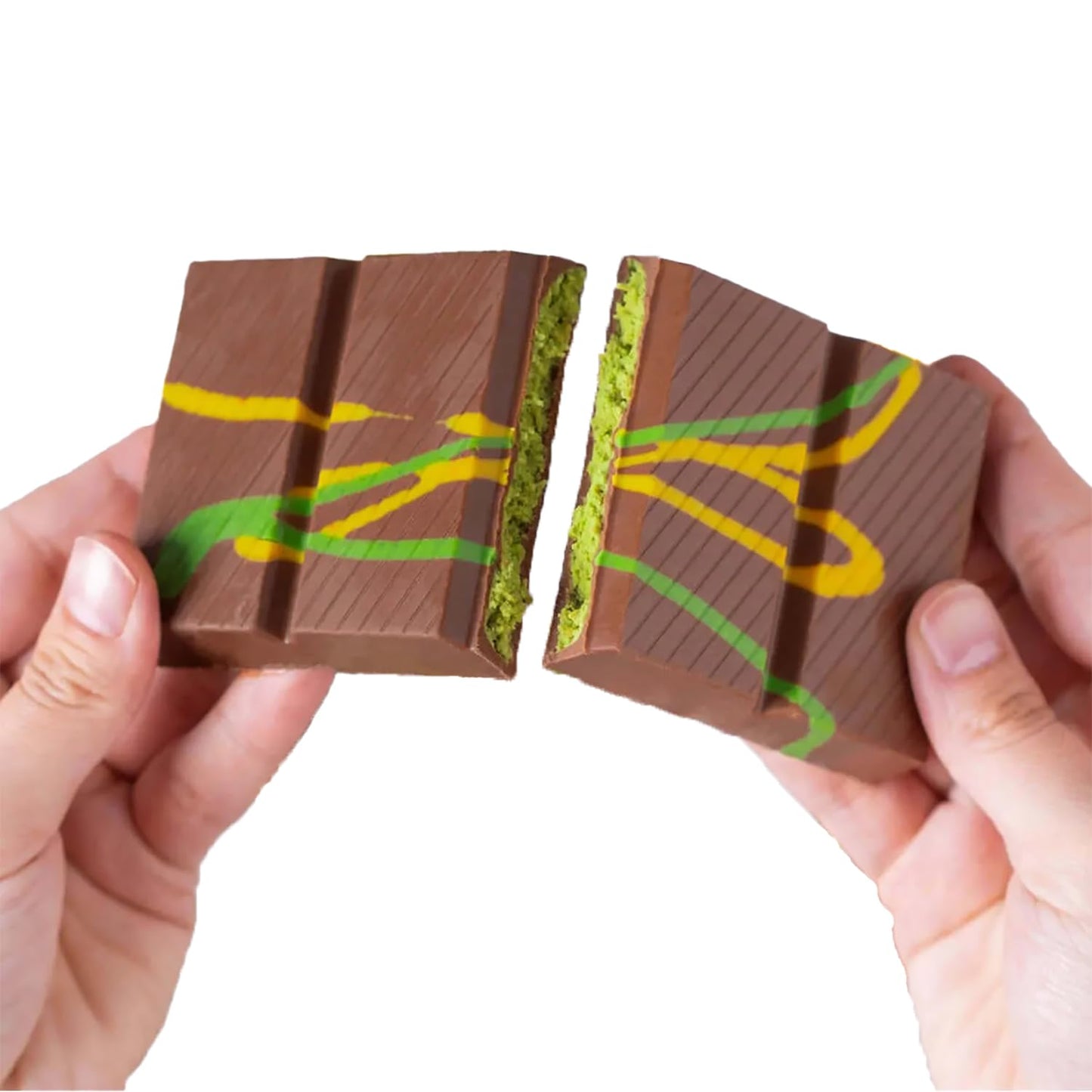 Uniqbite Dubai Chocolate Bar Pistachio, 2 Pack, Crunchy Loaded Viral Knafeh Chocolate Bar With Pistachio Cream And Kataifi (Tota