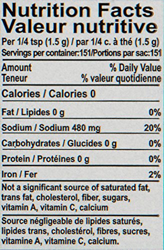 Light Grey Celtic Sea Salt Shaker - Easy to Use, Large Refillable, Reusable Glass Shaker with Additive-Free, Delicious, Gluten-F