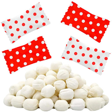 Fruidles Big Dots Buttermints, After Dinner Mints, Fat-Free, Kosher Certified, Individually Wrapped (Red, 110 Pieces)