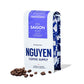 Nguyen Coffee Supply Saigon Peaberry Dark Roast Whole Coffee Beans, Organic, 12 oz Bag