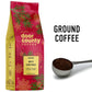 Door County Coffee White Christmas Flavored Coffee Ground - 8oz Bag - Holiday Seasonal - Medium Roast - 100% Specialty Arabica -