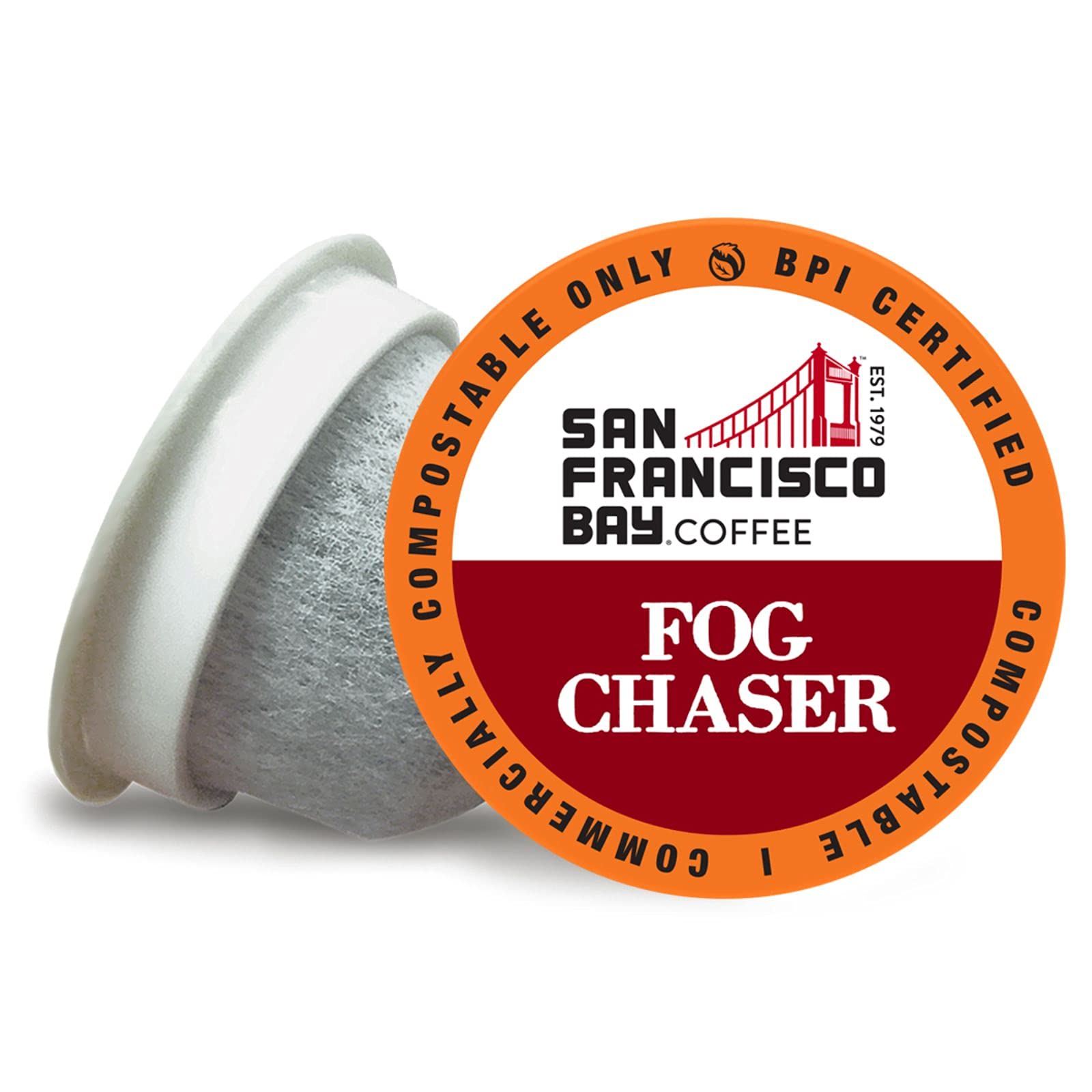 San Francisco Bay Compostable Coffee Pods - Fog Chaser (80 Ct) K Cup Compatible Including Keurig 2.0, Medium Dark Roast