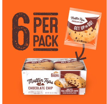 Chocolate Chip muffin tops, 6count, 10.5oz