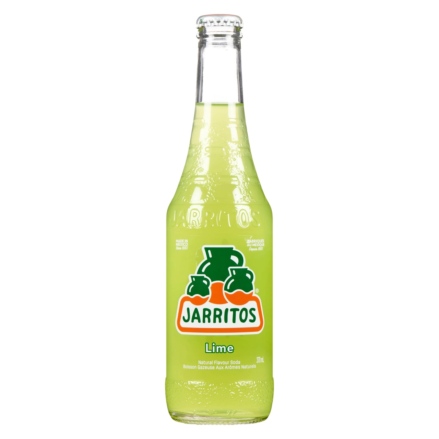 Jarritos Soda, Lime, Bottel, 12.5 Fl Oz (Pack of 24)