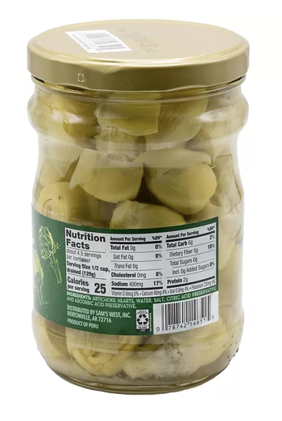 Member Mark Whole Artichoke Hearts, 33.5 Oz.