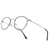 Rbpilot Small Metal Round Reading Glasses For Women Men Classic Vintage Retro Shades Blue Light Blocking Computer Readers (Silve