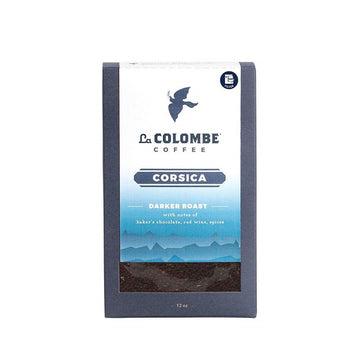 La Colombe Corsica Dark Roast Ground Coffee - Notes of Chocolate & Spices, 12 Ounce (Pack of 4)