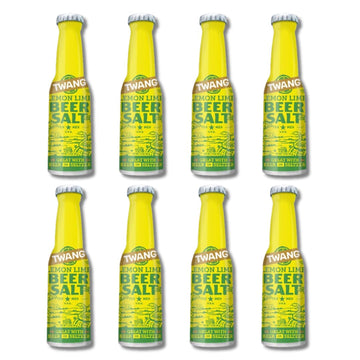 Twang Malt-Inspired Salts | Pocket Size Bottles | Gift Pack Of 1-1.4 Oz Bottles (Pack Of 8, Lemon-Lime)