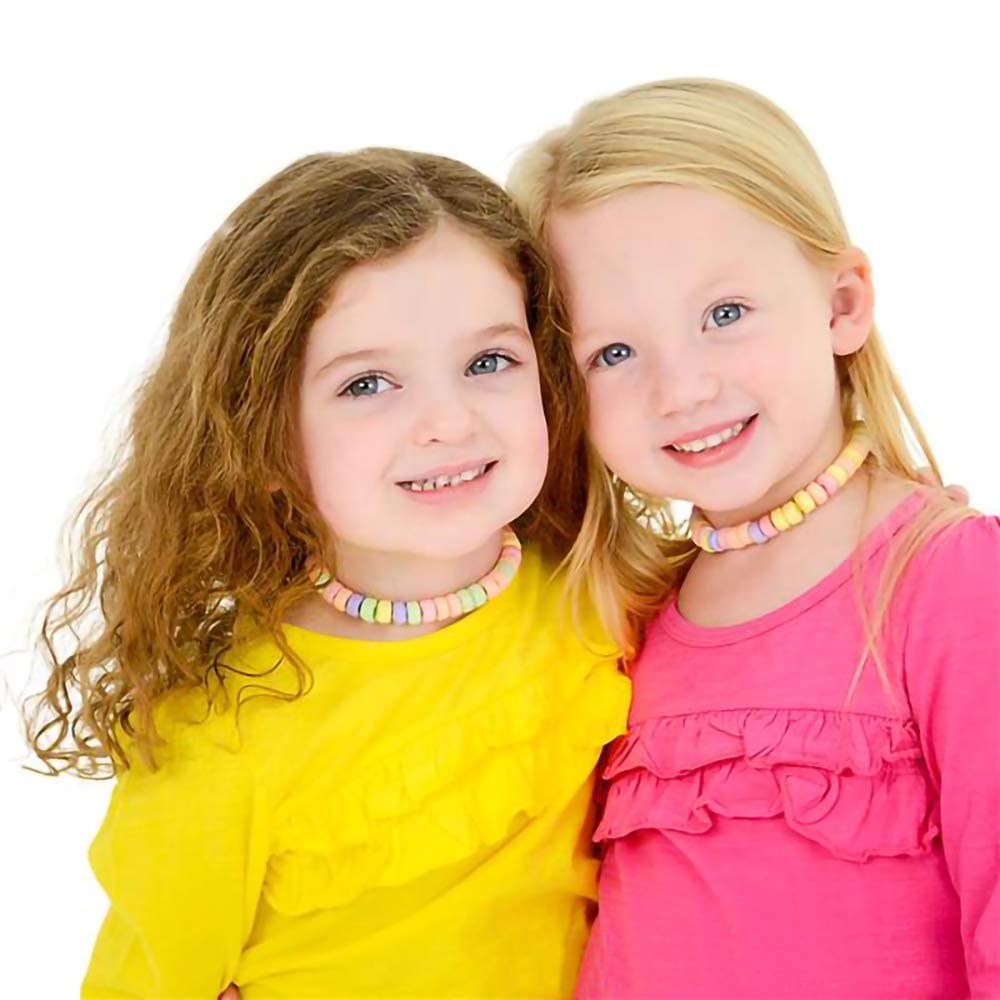 The Dreidel Company Stretchable Candy Necklace - Multicolor Fruit-Flavored, 48-Pack, Party Favors, 1 Count