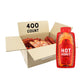 Nates Bulk 400ct Hot Honey Minis - Single-Serve 100% Pure Honey Infused with Habanero Chili Pepper - 0.49oz Packets  400ct box