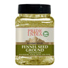 Pride Of India Fennel Seed Ground - Natural Gourmet Spice, 8 oz, Pack of 6, Easy to Store, Perfect for Tea, Drinks, Roasts, and Bakes