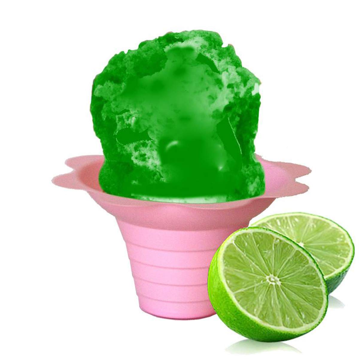 Hypothermias Hawaiian Snow Cone Syrup, Shaved Ice Flavor - Quart (32 Fl. Oz) - Lime - Non-Gmo 100% Pure Cane Sugar, Bpa-Free Pla