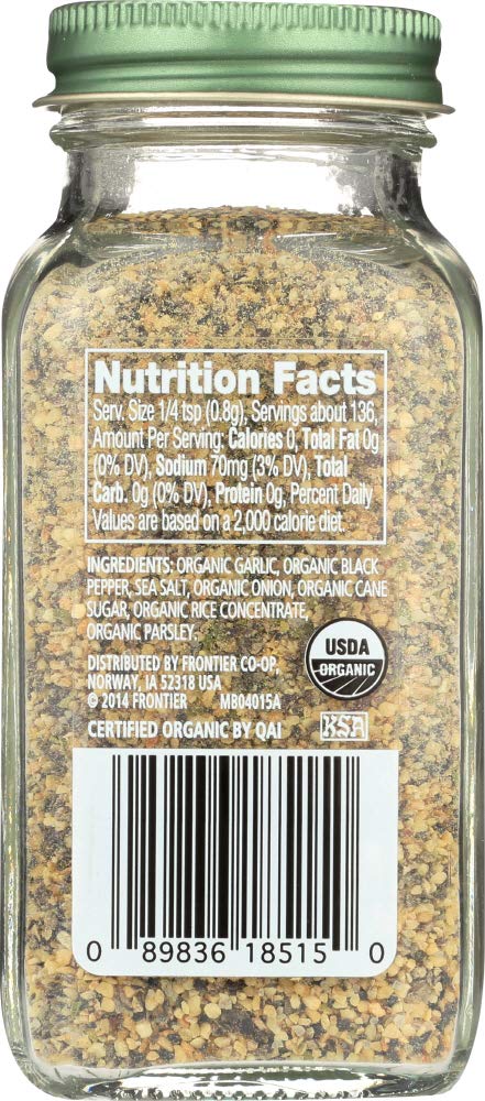 Simply Organic Garlic Pepper, Certified Organic | 3.73 Oz | Pack Of 4