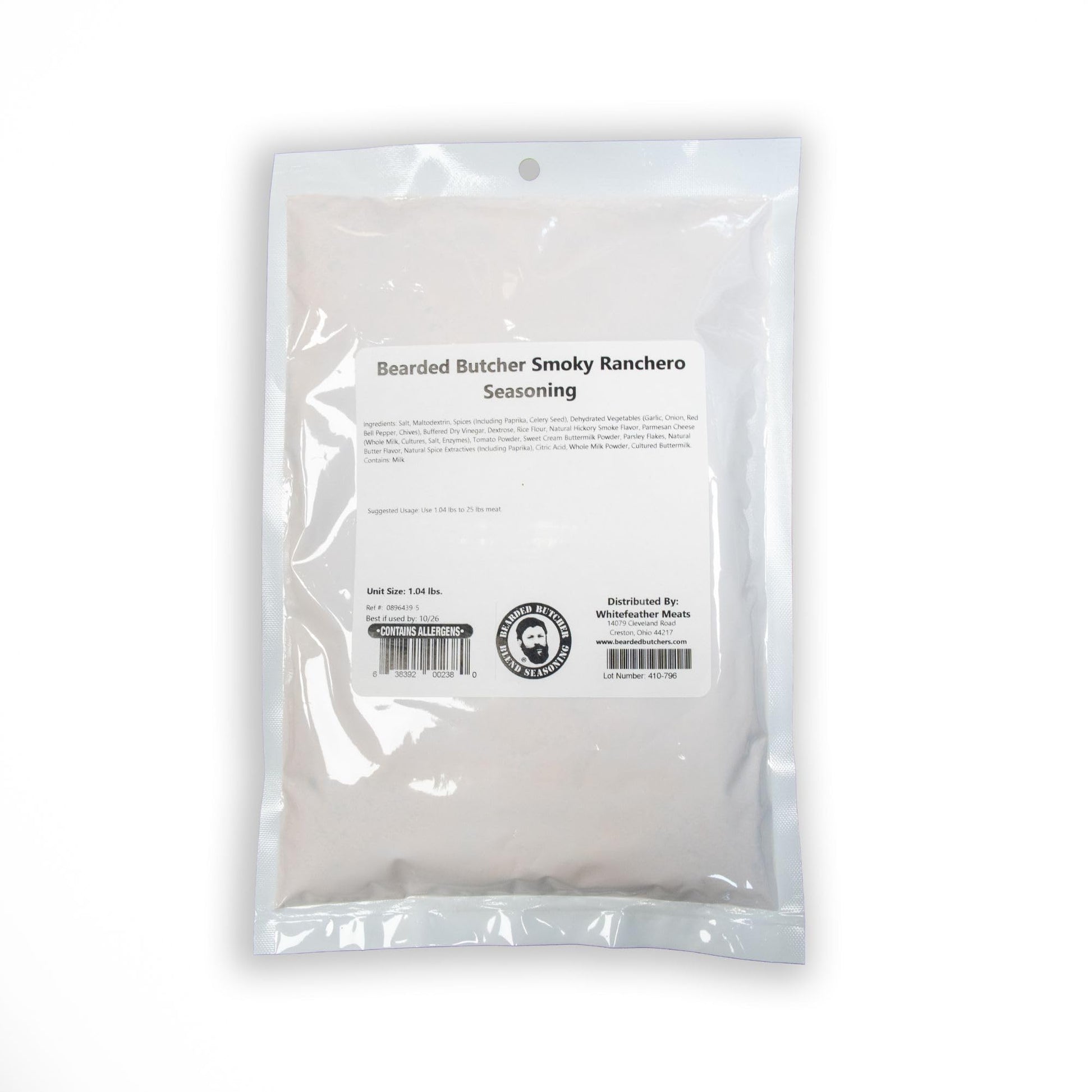 BEARDED BUTCHER BLEND SEASONING Smoky Ranchero Seasoning, 16.64oz - Smoky, Spicy Blend with Habanero, Paprika, Parmesan, No