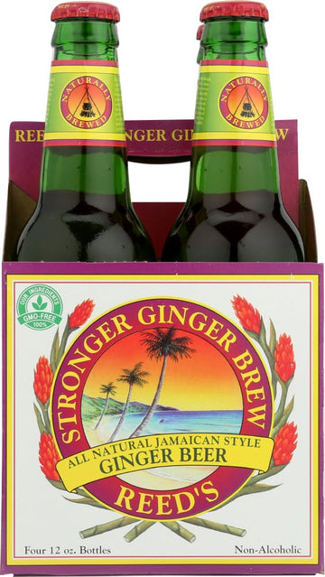 Reeds Stronger Ginger malt-inspired - 12 Fl Oz (Pack of 8 Bottles)