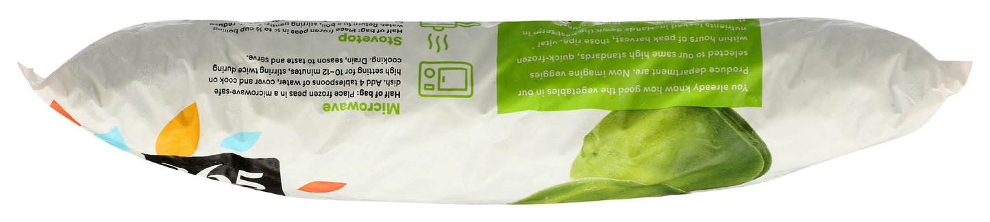 365 Everyday Value, Green Peas No Salt Added, 32 Oz, (Frozen)
