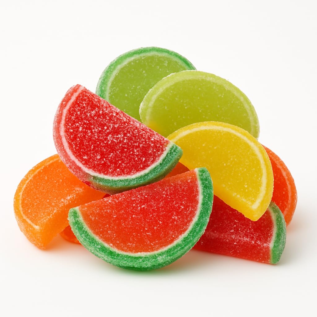 Snack Attack Gummy Candy Assorted Fruit Slices Chewy Treats 2lb Bag for Parties and Gifts