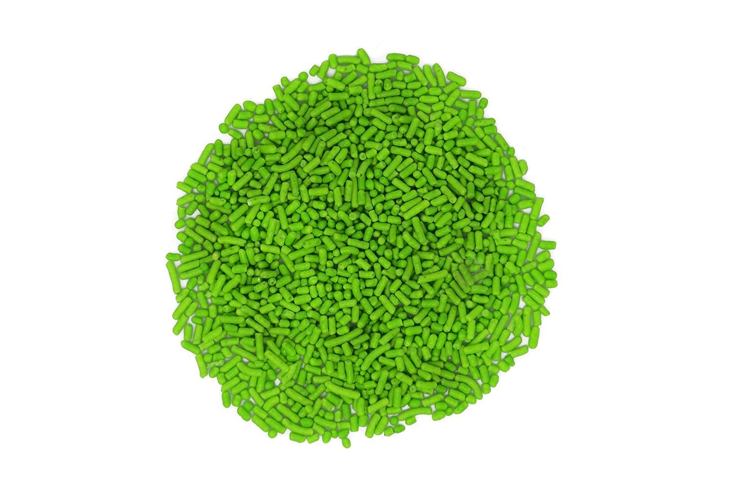 Mystic Sprinkles Solid Color Jimmy Sprinkles (Luscious Lime Green Jimmies 3Oz)
