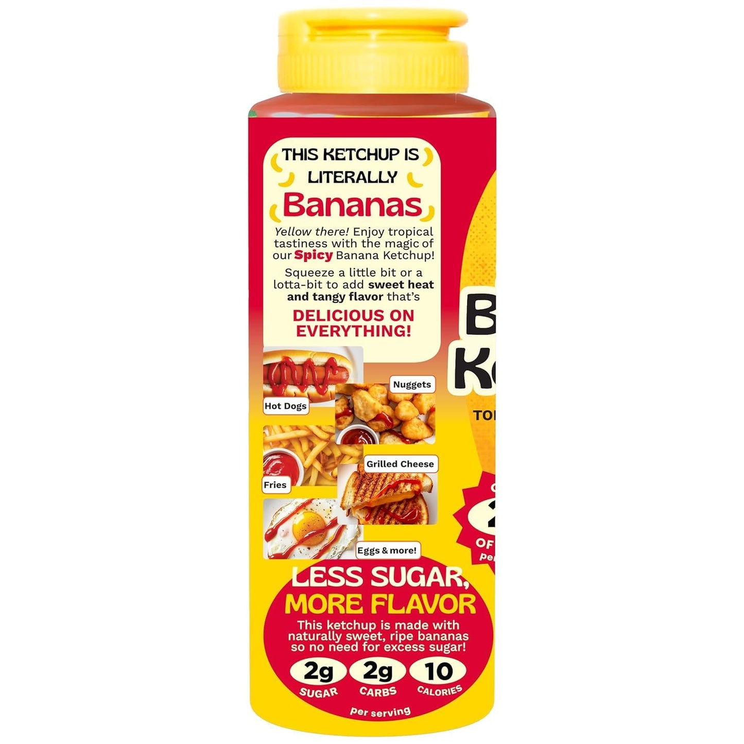 Fila Manila Spicy Banana Ketchup, Vegan, Gluten Free, 12 oz Resealable Bottle, Award-Winning Filipino Sauce, No Tomato, Sweet & Spicy