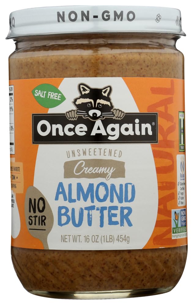 Once Again Natural American Classic No Stir Almond Butter, 16 Ounce - 12 per case.