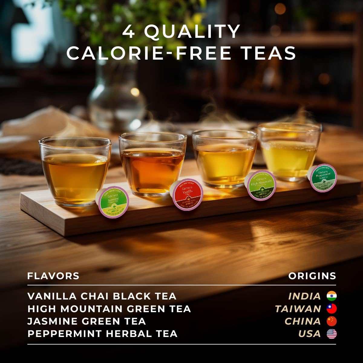 Gya Tea Co Evening Calm Tea Pod Collection Gift Set - 60 Count Assorted Flavors