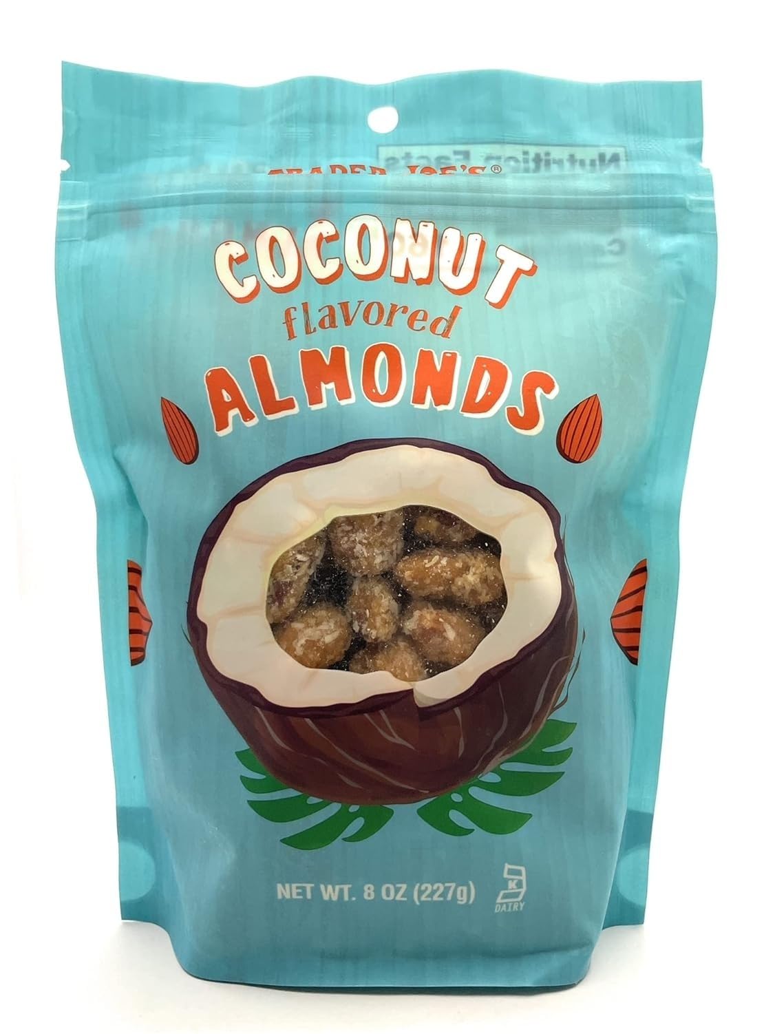Coconut Flavored Almonds 8 Oz (227g) - Pack of 1