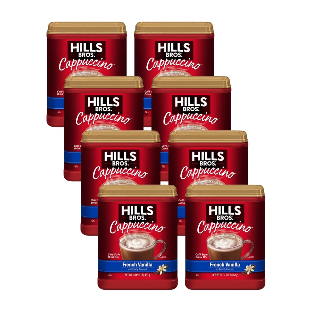 Hills Bros. Flavor Coffee (French Vanilla, 16 Ounce (Pack Of 8)