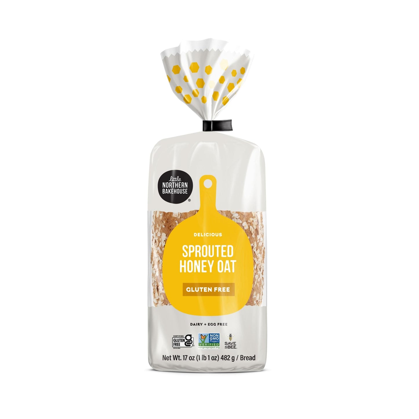 Little Northern Bakehouse Honey Oat Gluten Free, Non-Gmo And Allergy-Friendly Bread (4 Pack, 17 Oz. Each)