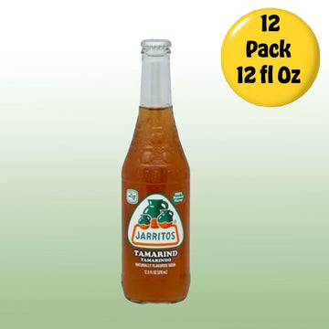 Jarritos Tamarind Mexican Soft Soda Drink, 12 Fl Oz Glass Bottles, 12 Pack