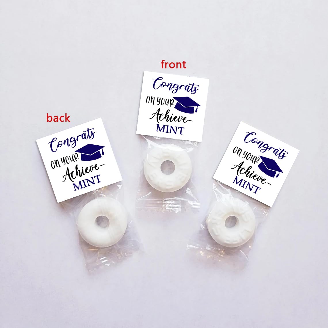 Graduation Mint Favors, Graduation Mint Party Decorations, Black Blue Gift Decor For Woman, Mint Toppers In Bulk For Graduation,