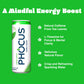 CLEAR CUT PHOCUS Caffeinated Sparkling Water - Crisp Apple - 11.5 Fl Oz (Pack of 12) - Non GMO, Keto, Vegan, Kosher